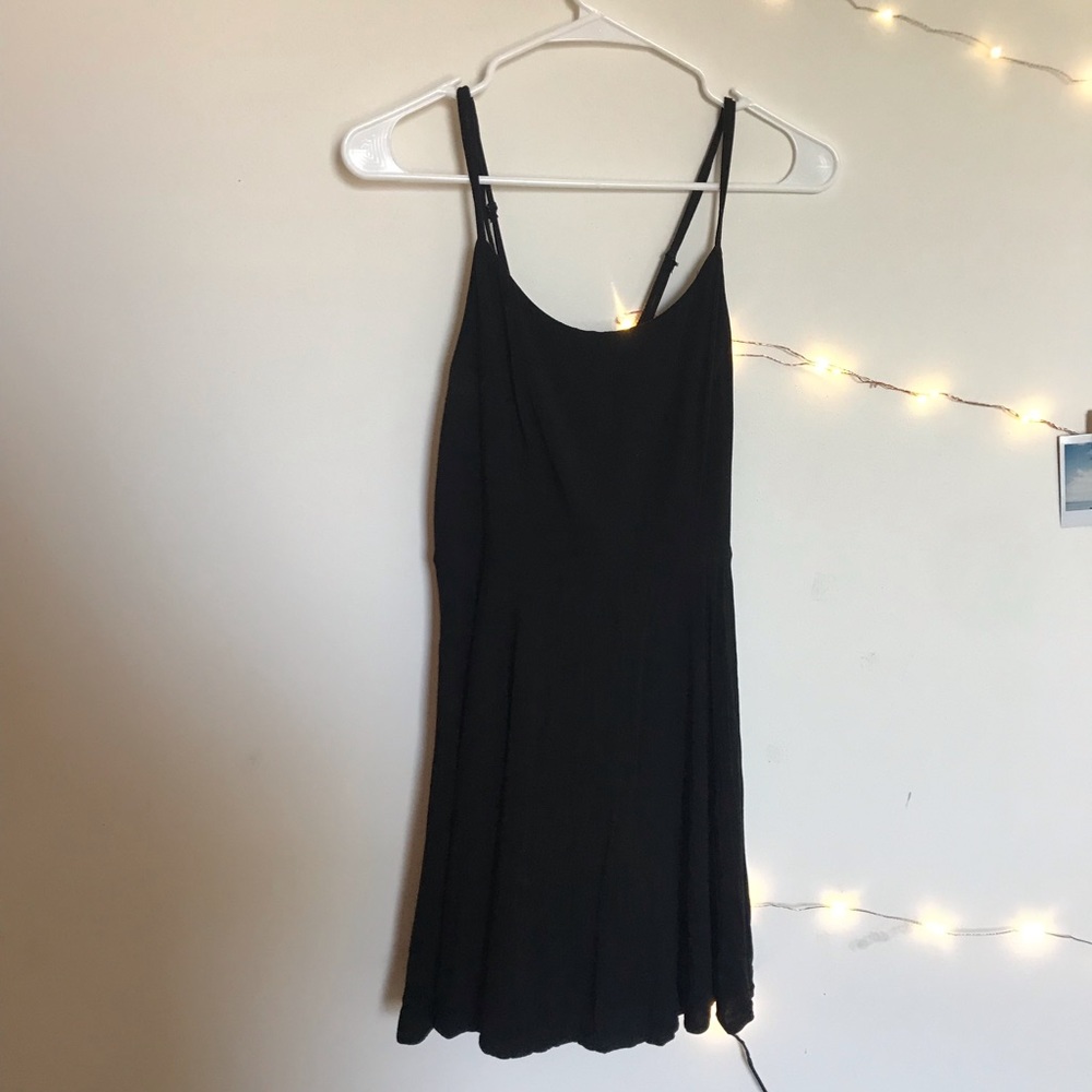 black mini dress